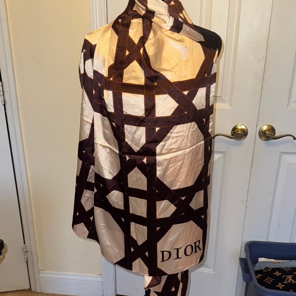 Brown and Cream Scarf
